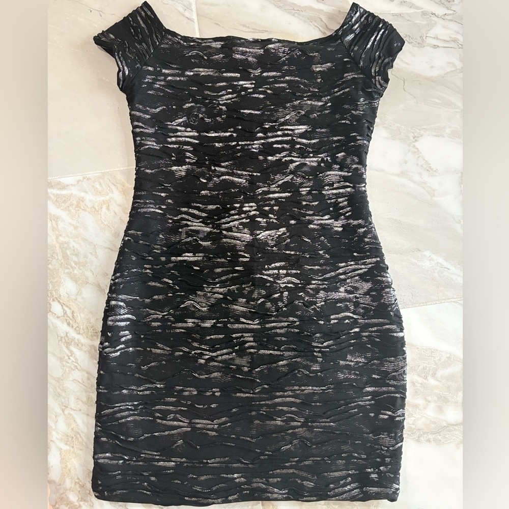 Brat Star Black and Silver Mini Dress - Picture 3 of 4